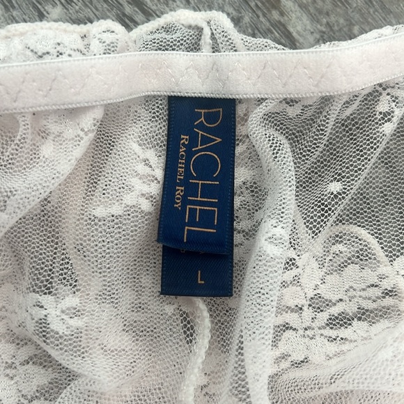 NWT Rachel Roy Light Pink Sheer Lace Lingerie Nightwear - Picture 7 of 7